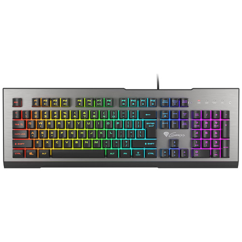 GENESIS Rhod 500 RGB teclado Juego USB QWERTY Espa&ntilde;ol Negro, Gris
