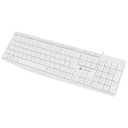 TECLADO NATEC NAUTILUS SLIM LAYOUT USB BLANCO-DI1 TECLADO NATEC NAUTILUS SLIM LAYOUT USB BLANCO