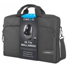 Maletin portatil natec wallaroo 15.6pulgadaspulgadas+raton wireless