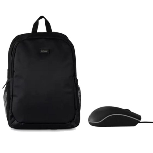 NILOX Mochila 15.6 Basic + ratón usb 1000dpi-IA6 NILOX Mochila 15.6 Basic + ratón usb 1000dpi