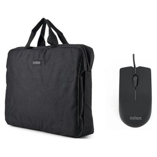 NILOX Maletín 15.6"Negro+Ratón USB 1000dpi-IA3 NILOX Maletín 15.6"Negro+Ratón USB 1000dpi