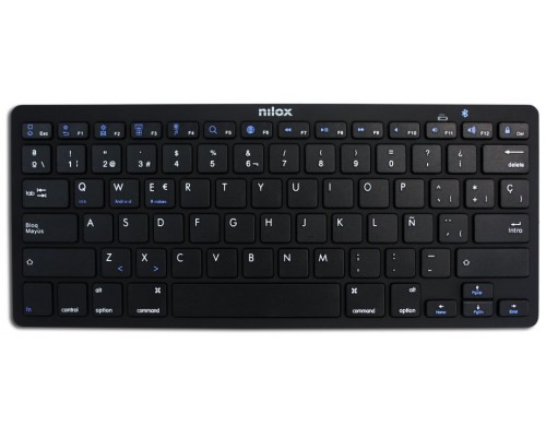 Nilox Teclado NXKB01B Bluetooh, Negro