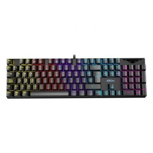 TECLADO GAMING KROM KASIC ES USB RETROILUMINADO MECANICO NEGRO-DI6 TECLADO GAMING KROM KASIC ES USB RETROILUMINADO MECANICO NEGRO