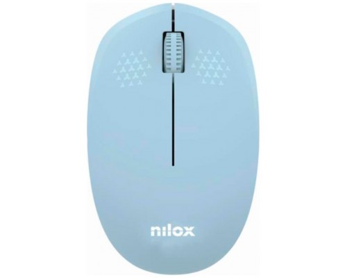 Nilox Ratón Wireless, 1000 DPI, 3 botones, Azul