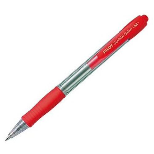 BOLIGRAFO RETRACTIL SUPERGRIP 1.0MM ROJO PILOT BPGP-10R-M-R-MR0 BOLIGRAFO RETRACTIL SUPERGRIP 1.0MM ROJO PILOT BPGP-10R-M-R