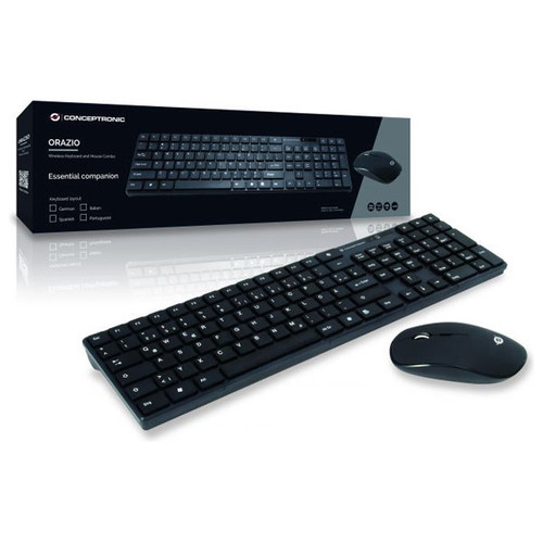 TECLADO Y MOUSE CONCEPTRONIC WIRELESS ORAZIO ALEMAN-SX5 TECLADO Y MOUSE CONCEPTRONIC WIRELESS ORAZIO ALEMAN