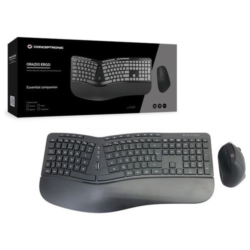 TECLADO Y MOUSE CONCEPTRONIC WIRELESS ERGONOMICO-SX17 TECLADO Y MOUSE CONCEPTRONIC WIRELESS ERGONOMICO