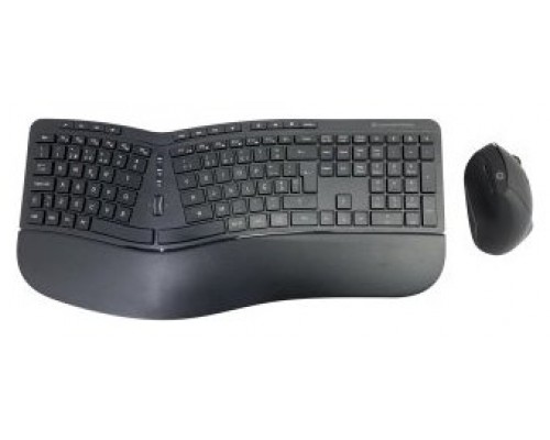 Pack Teclado Y Mouse Wireless Ergonomico Conceptronic