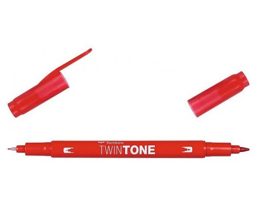 ROTULADOR MONO TWIN PERMANENTE CON DOBLE PUNTA FINA Y GRUESA. ROJO. TOMBOW OS-TME25 (MIN10) (Espera 4 dias)