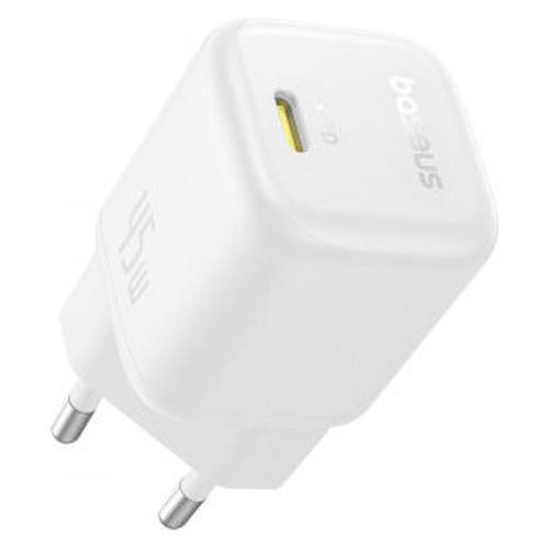 OS-BASEUS PICOGO GAN FAST CHARGER 1C 45W EU MOON WHITE