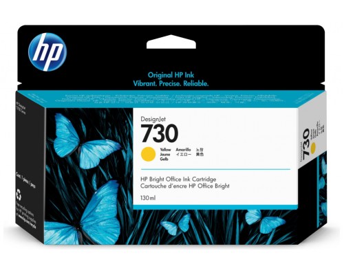 HP Cartucho de tinta DesignJet 730 amarillo de 130 ml