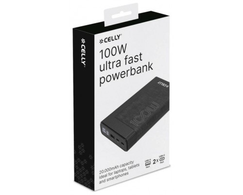 Celly Powerbank PD100W 20000 mAh 100w EVO Negra