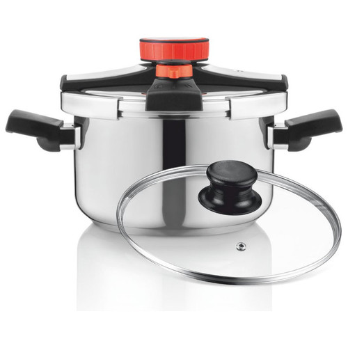 OLLA EASY LOCK INOX + VALVULA ROTATIVA 6L HAEGER (Espera 4 dias)-SX16 OLLA EASY LOCK INOX + VALVULA ROTATIVA 6L HAEGER (Espera 4 dias)