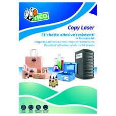 CAJA 100 HOJAS ETIQUETAS TRANSPARENTES BRILLANTES REDONDAS 25MM DIAMETRO PARA LASER COLOR TICO PC4-25 (Espera 4 dias)