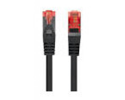 CABLE RED LANBERG LATIGUILLO CAT.6 S/FTP LSZH CU 3M NEGRO FLUKE  PASSED