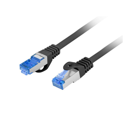 CABLE RED LANBERG LATIGUILLO CAT.6A S/FTP LSZH CCA 10M NEGRO FLUKE PASSED