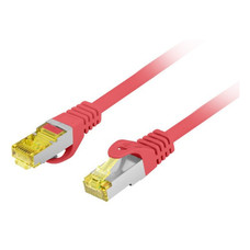 CABLE RED LANBERG LATIGUILLO CAT.6A S/FTP LSZH CU 1M ROJO FLUKE PASSED-DI0 CABLE RED LANBERG LATIGUILLO CAT.6A S/FTP LSZH CU 1M ROJO FLUKE PASSED