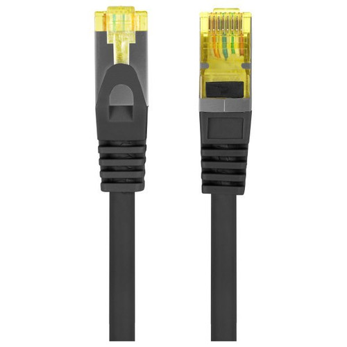 CABLE RED LANBERG LATIGUILLO CAT.6A S/FTP LSZH CU 1.5M NEGRO FLUKE PASSED