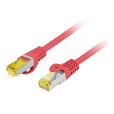 CABLE RED LANBERG LATIGUILLO CAT.6A S/FTP LSZH CU 1.5M ROJO FLUKE PASSED-DI1 CABLE RED LANBERG LATIGUILLO CAT.6A S/FTP LSZH CU 1.5M ROJO FLUKE PASSED