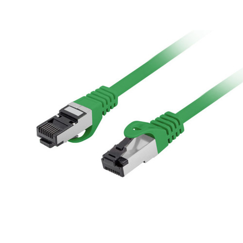 CABLE RED LANBERG LATIGUILLO CAT.8.1 S/FTP LSZH CU 0.5M VERDE FLUKE PASSED