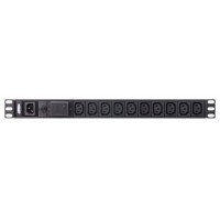 Aten PE0110SG unidad de distribución de energía (PDU) 10 salidas AC 1U Negro