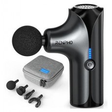 RENPHO MINI - MASSAGE GUN - 4 HEADS - 5 SPEEDS - BLACK