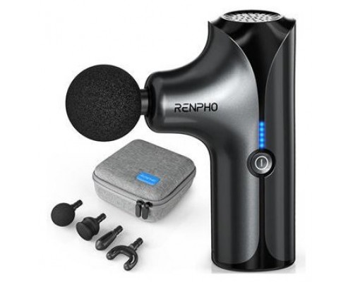 RENPHO MINI - MASSAGE GUN - 4 HEADS - 5 SPEEDS - BLACK