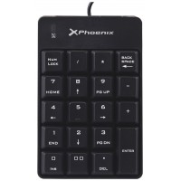 Teclado numerico con cable usb negro