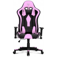 Silla gaming phoenix tournament negra rosa