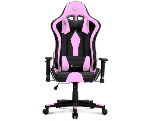 Silla gaming phoenix tournament negra rosa