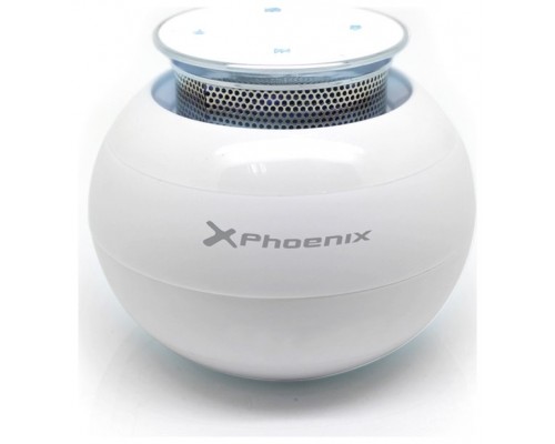 Altavoz portatil phoenix ufoboom tactil blanco