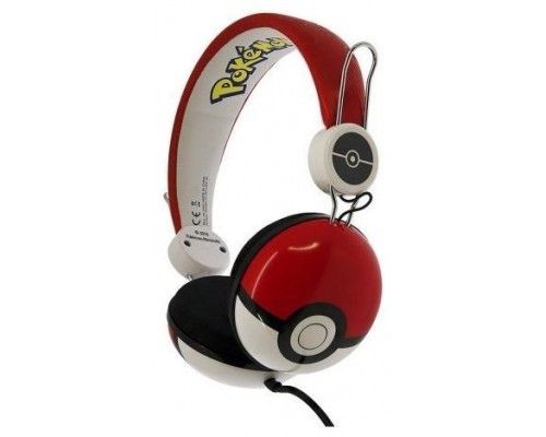 AURICULARES TWEEN FORMA POKÉ BALL ROJO/BLANCO OTL TECHNOLOGIES REDSTRING PK0445