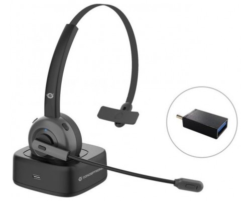 HEADSET BLUETOOTH CONCEPTRONIC CON BASE DE CARGA