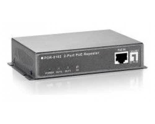 POE EXTENDER LEVEL ONE POR-0102 2 PUERTOS CONECTABLE
