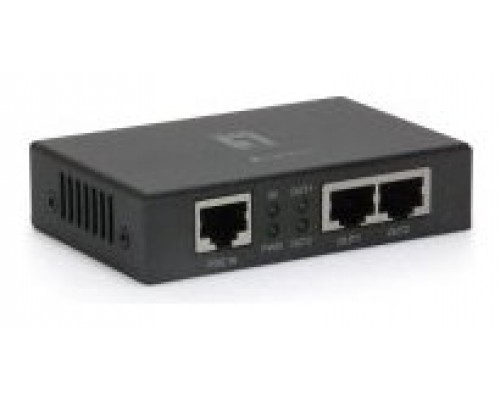 POE EXTENDER LEVEL ONE POR-0103 2 PUERTOS PoE+