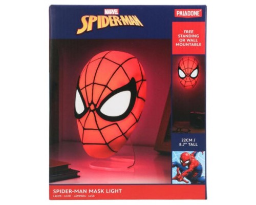 LÁMPARA MÁSCARA DE SPIDER-MAN 22 CM PALADONE REDSTRING PP11357SPM