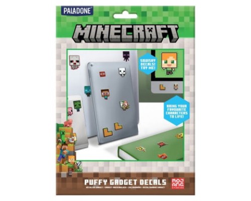 PACK VINILOS PARA GADGETS MINECRAFT 21 X 15 CM PALADONE REDSTRING PP13218MCF