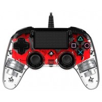 NACON PS4OFCPADCLRED GAMING COMPACT CONTROLLER PS4 TRANSPARENT RED