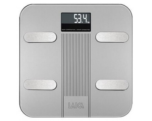 LAICA BLUETOOTH DIGITAL BATHROOM SCALE SILVER 180KG PS7005