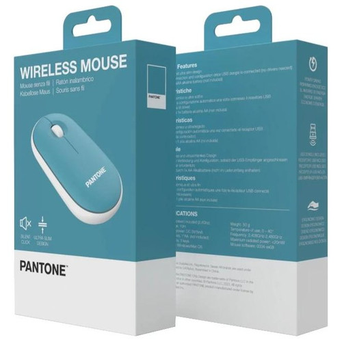 Celly Raton Pantone Inalambrico Azul Click silen.
