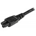 STARTECH CABLE 1M ALIMENTACION CON 3 CLAVIJAS ORDE