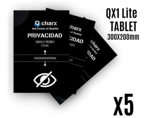 Laminas proteccion frontales qcharx tablet privacidad