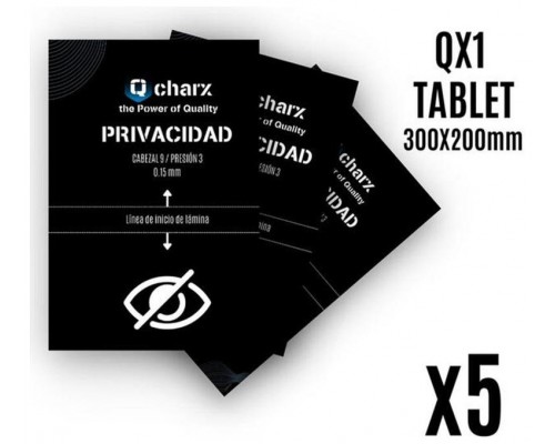 Laminas proteccion frontales qcharx tablet privacidad