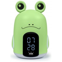 BIGBEN KIDS ALARM CLOCK WITH NIGHT LIGHT WITH THREE GREEN FROG SOUNDS RKIDSFROG