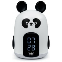 BIGBEN KIDS ALARM CLOCK WITH NIGHT LIGHT WITH THREE BLACK AND WHITE PANDA SOUNDS RKIDSPANDA