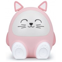 BIGBEN KIDS WIRELESS BT SPEAKER WITH NIGHT LIGHT CAT SHAPE PINK BTKIDSCAT