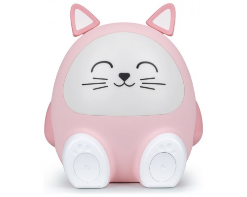 BIGBEN KIDS WIRELESS BT SPEAKER WITH NIGHT LIGHT CAT SHAPE PINK BTKIDSCAT