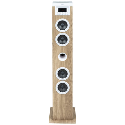 THOMSON SOUND TOWER 60W CD USB SD RADIO AUX MANDO WOOD/WHITE DS121CD-RO15 THOMSON SOUND TOWER 60W CD USB SD RADIO AUX MANDO WOOD/WHITE DS121CD