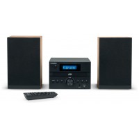 THOMSON MICRO SOUND SYSTEM BT RADIO FM/CD/MP3/USB BLACK WOOD FINISH MIC123BT