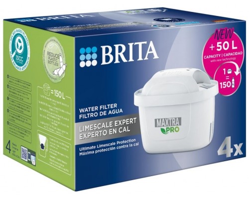 Filtro de agua BRITA 1050823 MXPRO EXPERTO CAL Pack 4